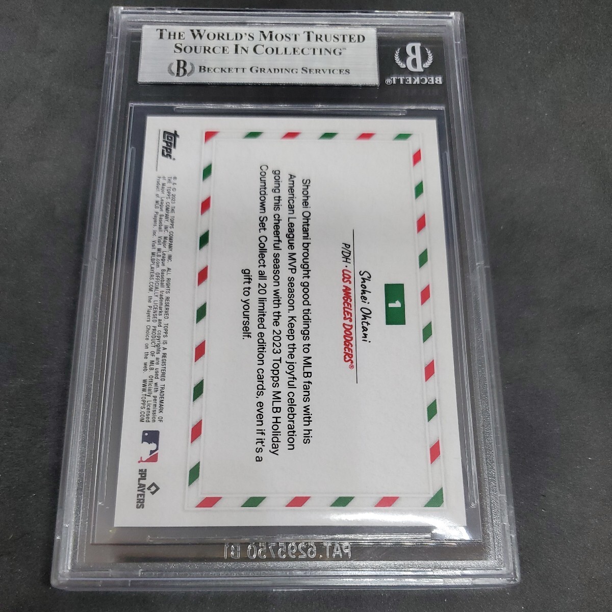 TOPPS NOW HOLIDAY ホリデー 大谷翔平 BGS 9 その1の画像2