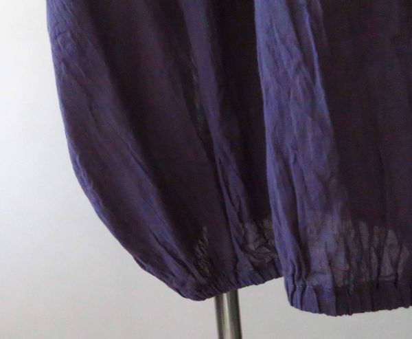 ■frauglatt■紫コットンを個性のふっくらラインロングトップの画像4