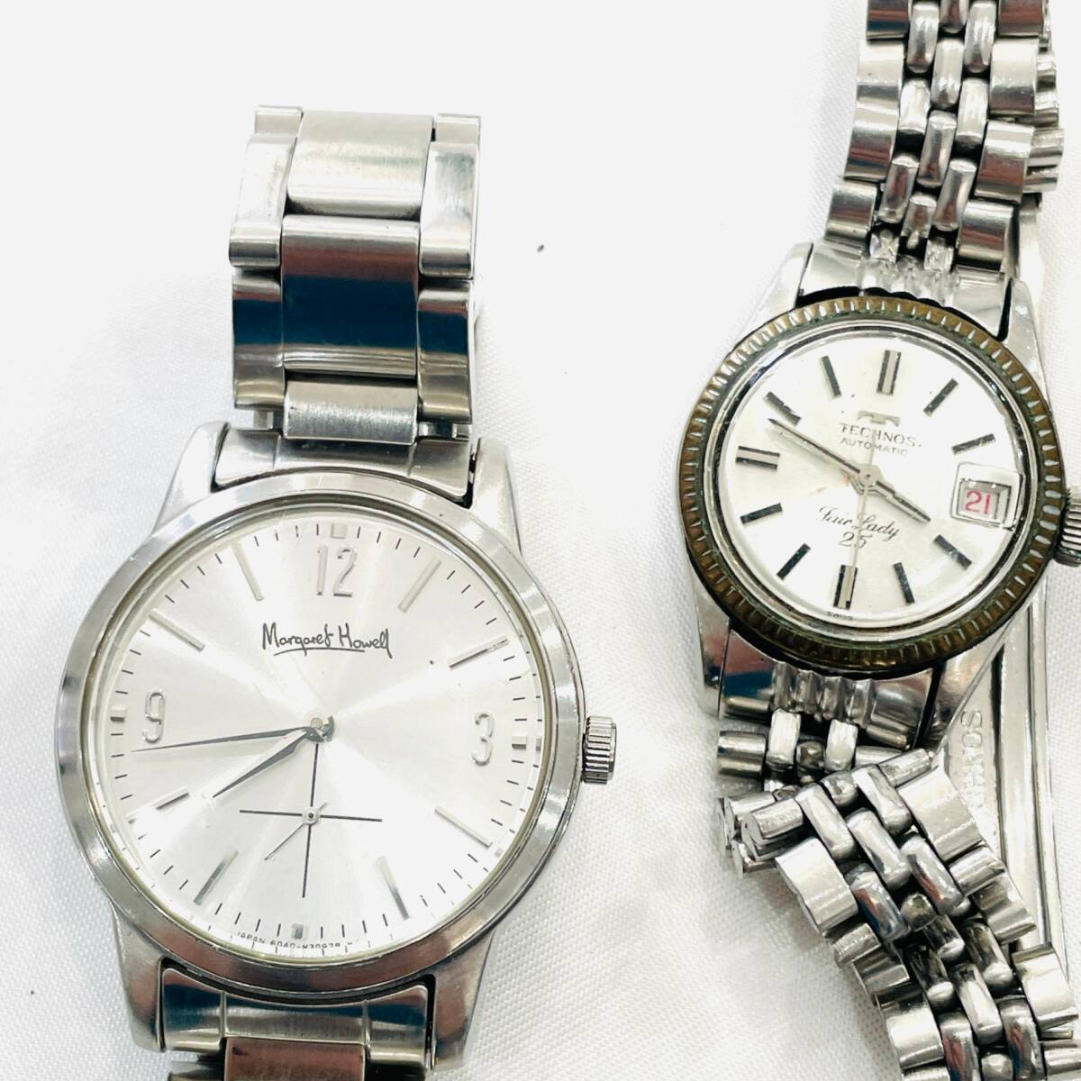 1円～★【8本】腕時計まとめ 大量セット GUESS テクノス dakota SEIKO Y244-5の画像2