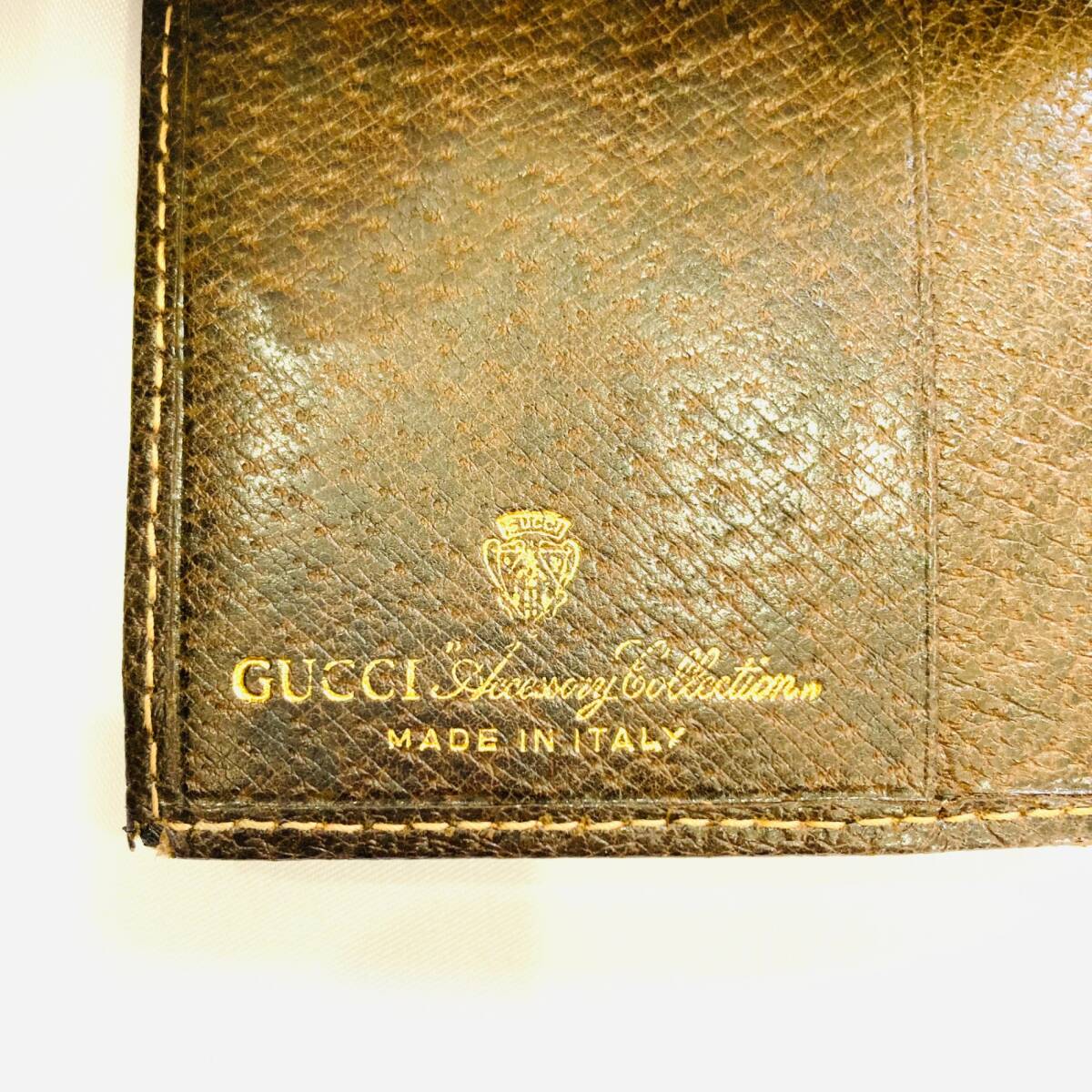 1円～★GUCCI　グッチ　GGキャンバス　シェリーライン　財布　二つ折り_画像3