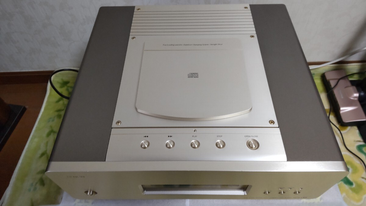 DENON デノン CDプレーヤー DCD-S1完動品 中古 リモコン(電池なし)、スタビライザー、取説(コピー)