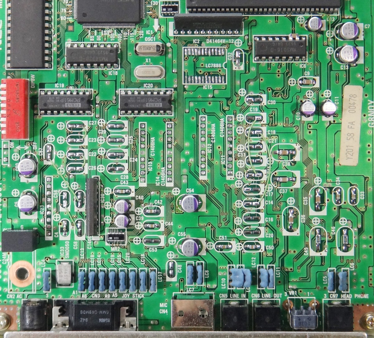 PC-9801-86 (OPNA:③ 96xx) 【再生専用化】高音質化改造V2の請負作業 (返送料込)_改造作業後の例 (拡大)