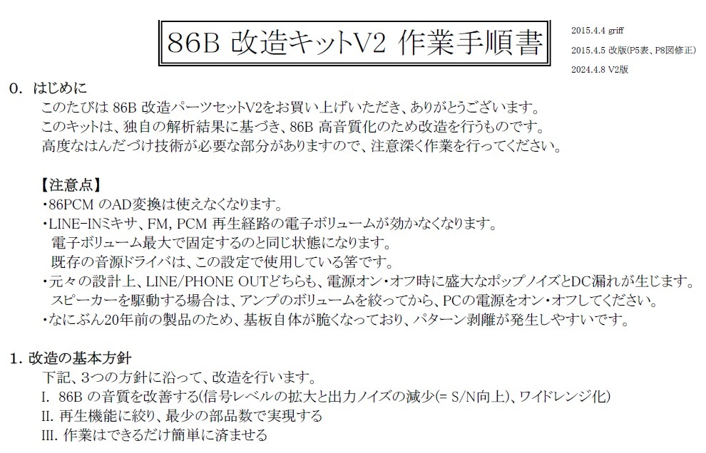 PC-9801-86 (OPNA:① 92xx, 93xx) 【再生専用化】高音質化改造V2の請負作業 (返送料込)の画像10