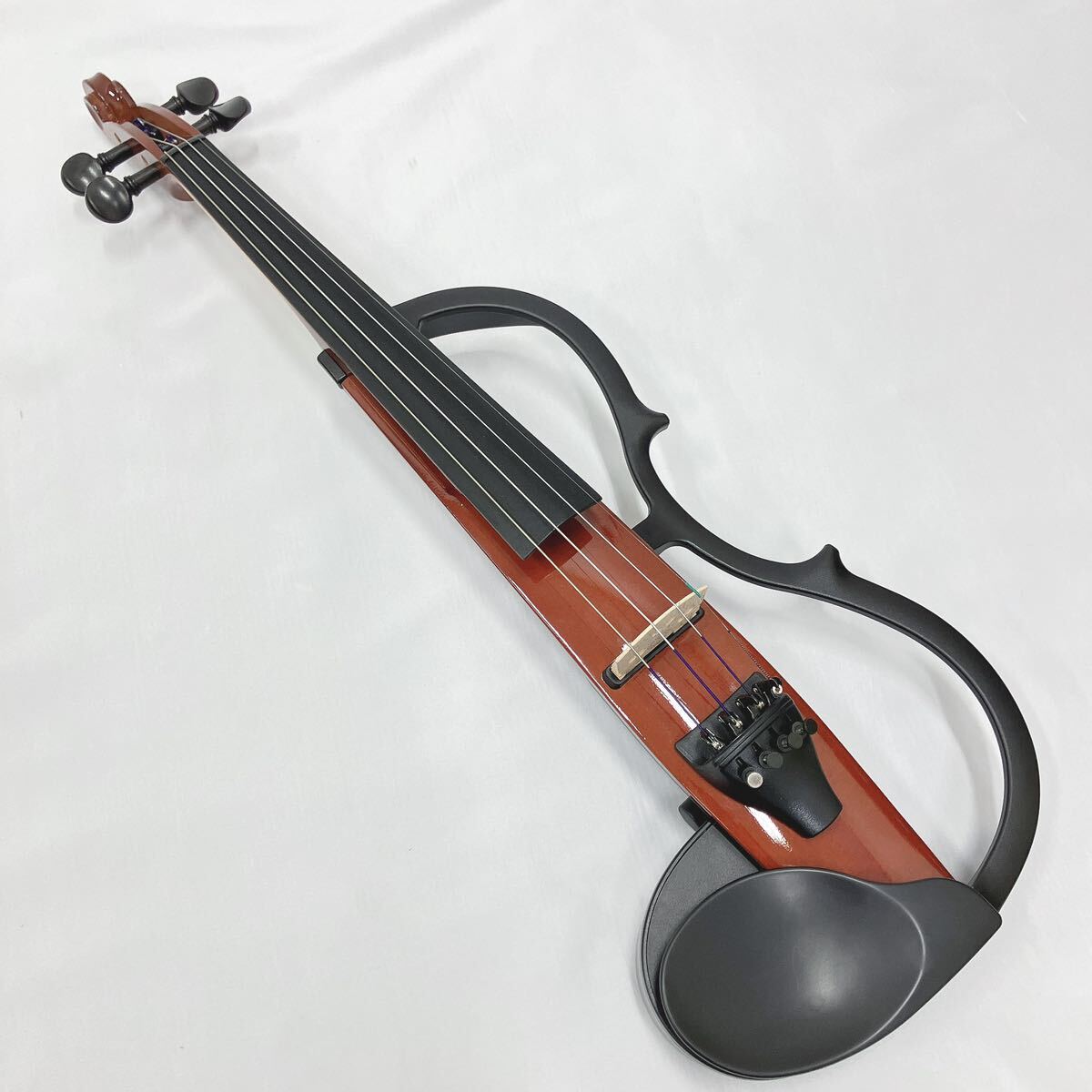 YAMAHA ヤマハ SV-120 サイレントバイオリン 弦楽器 箱説 イヤホン付き 01-0228の画像2