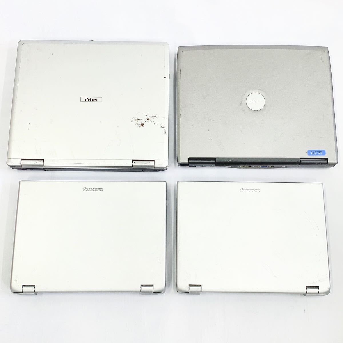 ノートパソコン まとめて4点 lenovo 0763 2台/DELL PP17L/HITACHI PN33 ノートPC 現状品 05-0305☆_画像1