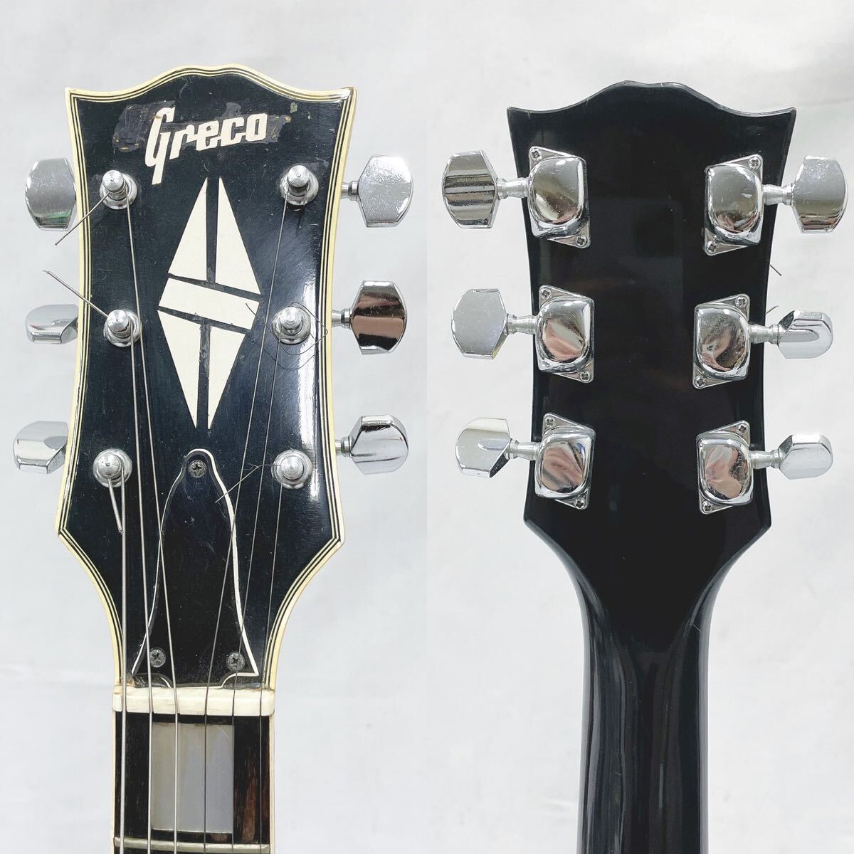 エレキギター メーカー不明 全長100cm 付属品 ハードケース付き 弦楽器の画像4
