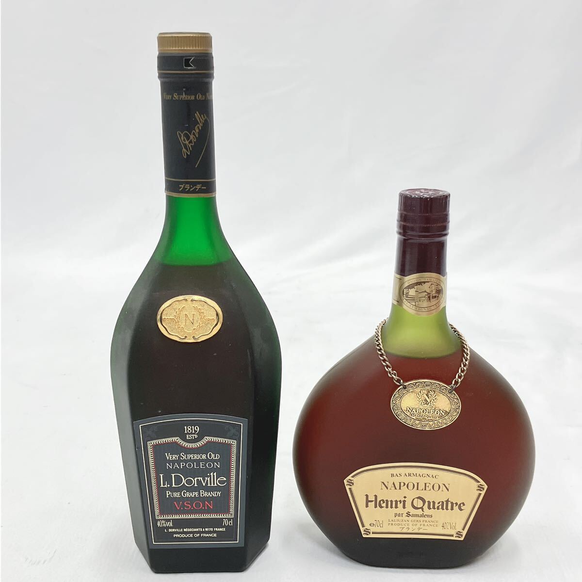 未開栓　Henri Quatre アンリカトル NAPOLEON ナポレオン 700ml/L.Dorville ドーヴィル VSON 700ml/ブランデー 2本セット　02-0316_画像2