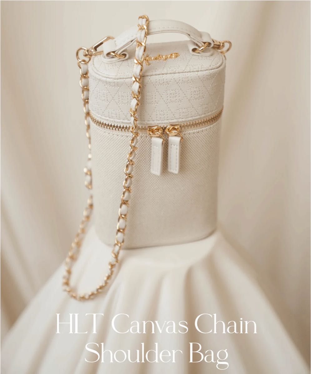 HLT Canvas Chain Shoulder Bag Herlipto ショルダーバッグ HLT Canvas Chain Shoulder Bag Herlipto ショルダーバッグ