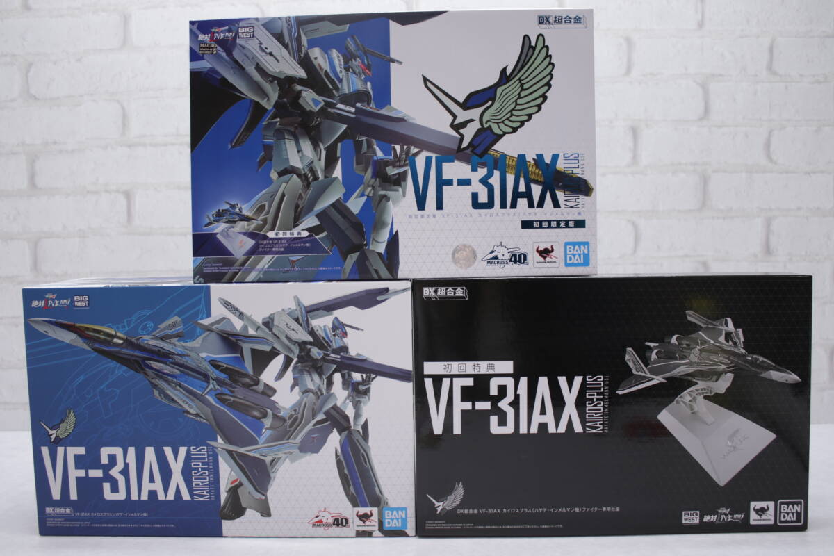 127◎【未開封】【1円～】劇場版 マクロスΔ 絶対LIVE!!!!!! DX超合金 初回限定版 VF-31AX カイロスプラス ハヤテ・インメルマン機の画像3