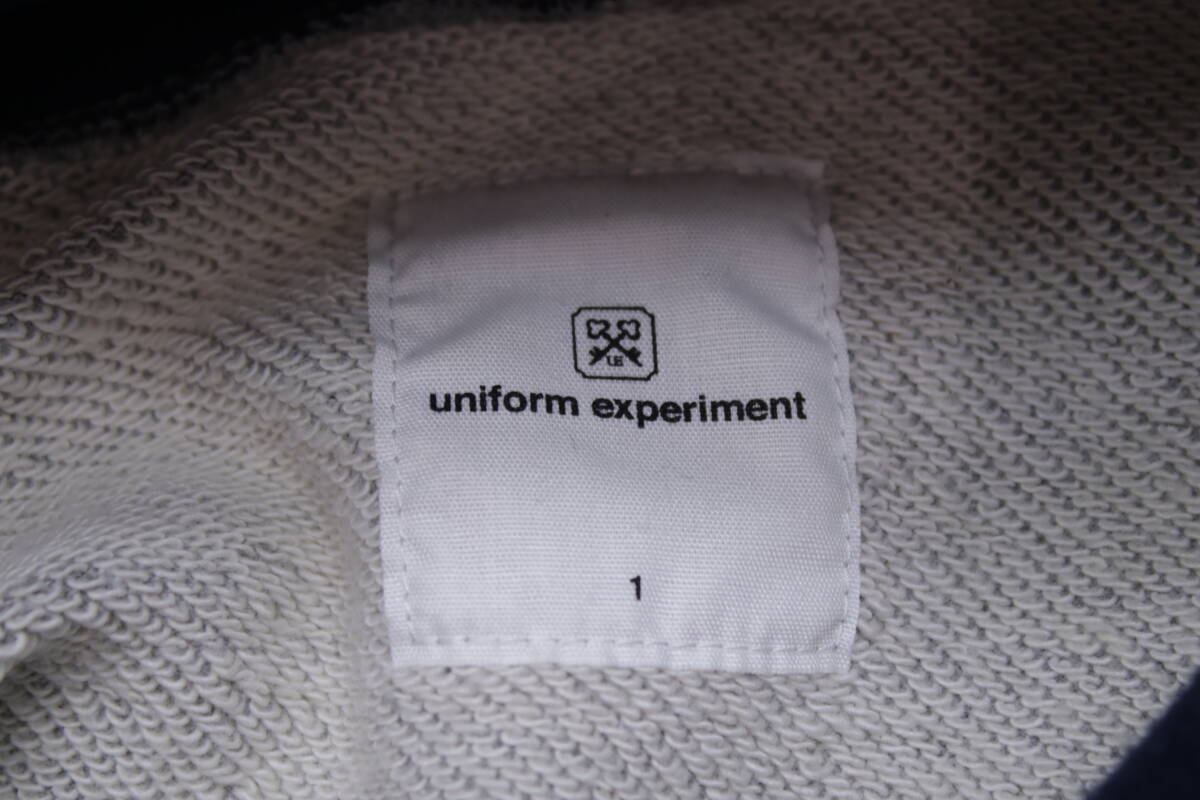 154【1円～】uniform experiment ユニフォームエクスペリメント L/S 2 IN 1LAYERED HOODY UE-180060 パーカー スウェットの画像8