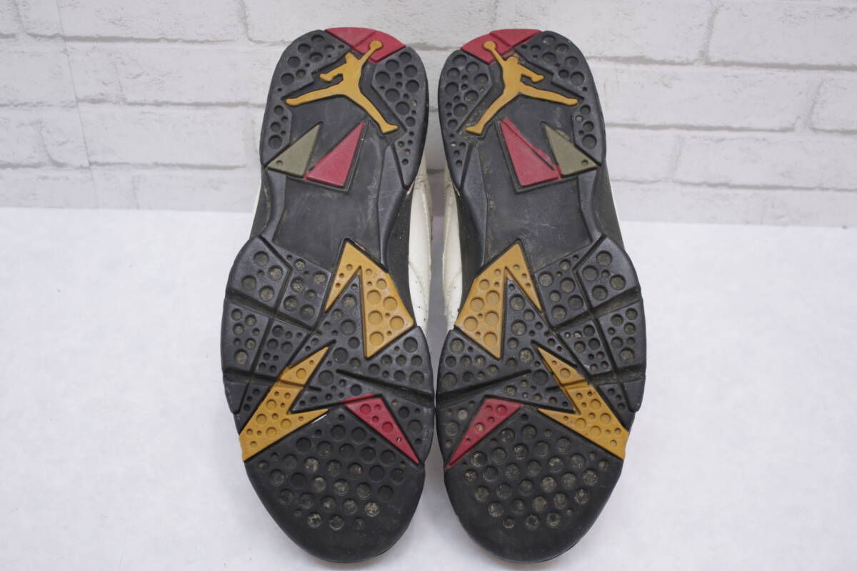 402【ジャンク】NIKE ナイキ Air Jordan 7 OG Cardina エアジョーダン AJ7 オリジナル 観賞用 スニーカーの画像7