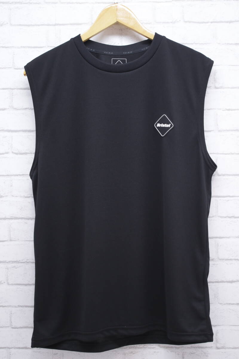 307【1円～】F.C.Real Bristol エフシーレアルブリストル F.C.R.B. 23AW NOSLEEVE TRAINING TOP ノースリーブ FCRB-232006 Lサイズ_画像1