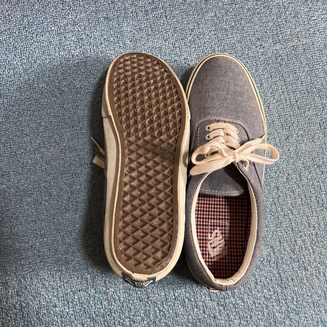 ★VANS バンズ スニーカー ブルーシャンブレー US9 27cmヴァンズ _画像9