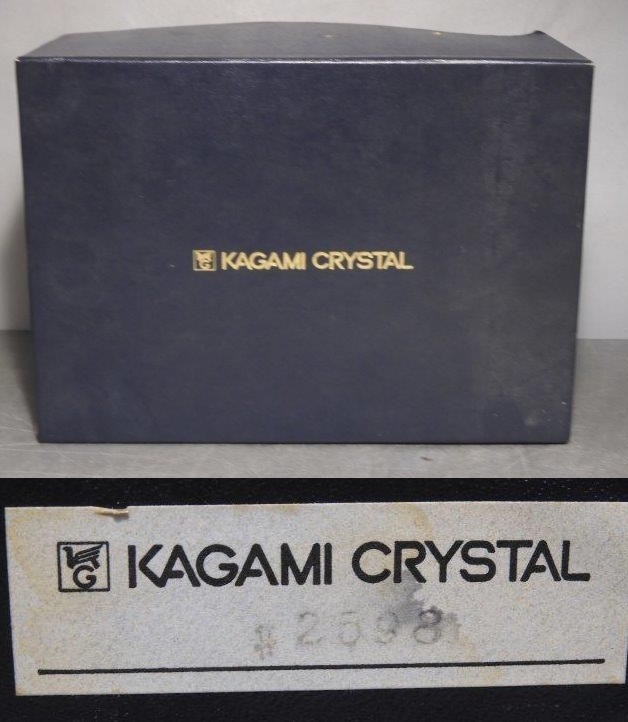 カガミクリスタル KAGAMI CRYSTAL ブランデーグラス キャビアボウル 2客ペア ワイングラスの画像10