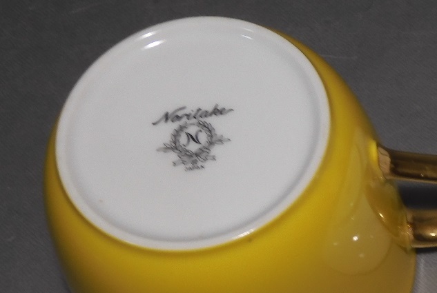 ノリタケ　Noritake 　ゴールドライン モーニング・カップ＆ソーサー５客　_画像9