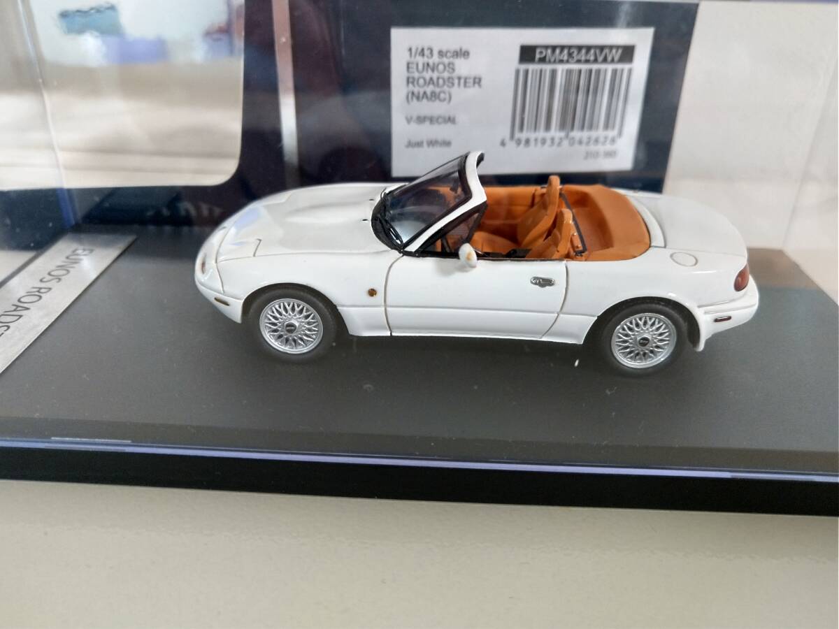 1/43 Mark43 EUNOS ロードスター（NA8C）V-SPECIAL JUST WHITEの画像1
