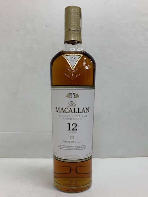 **1 jpy ~MACALLAN SHERRY OAK CASKmaka Ran Sherry oak casque 12 year single malt Scotch whisky 700ml 40% 1 pcs **