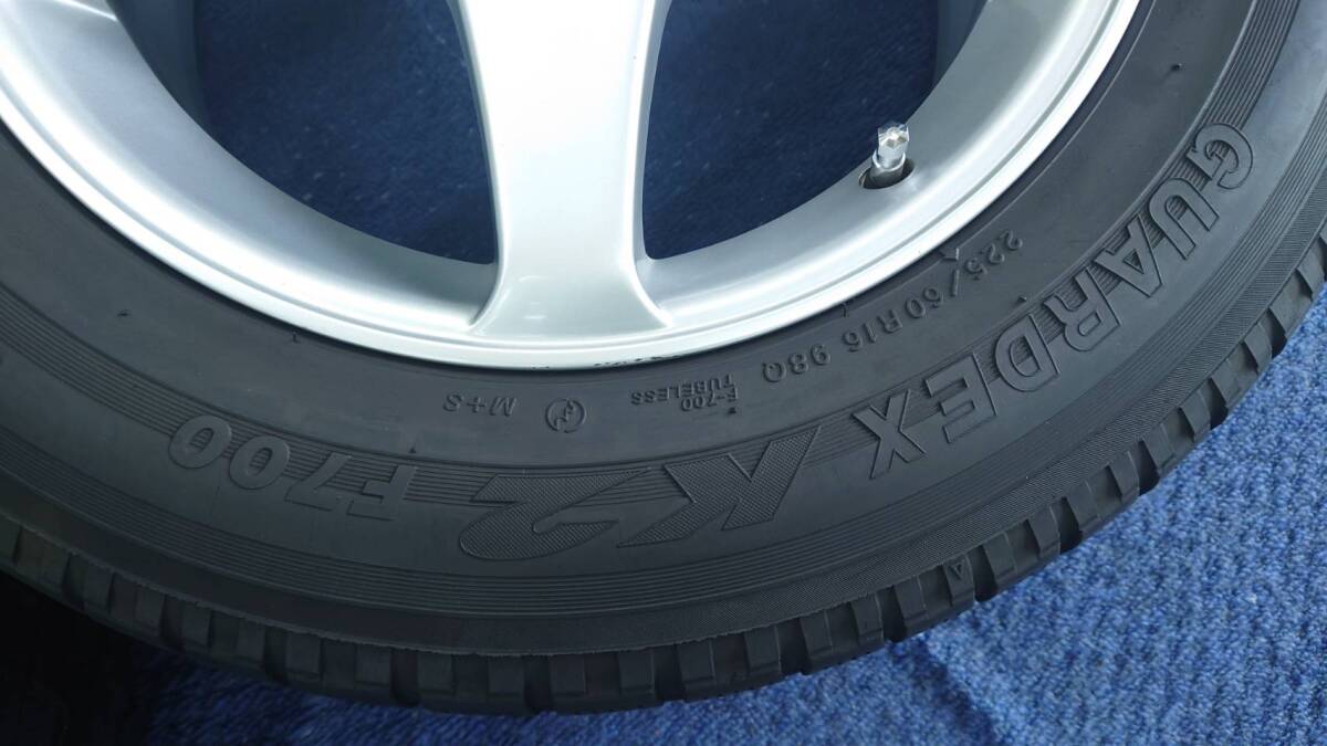 B/S Pure 16×7J+35 5H/114.3 225/60R16 セルシオ/センチュリー/アルファード/プレサージュ/アウトランダー/デリカ/おまけタイヤ/604031の画像3