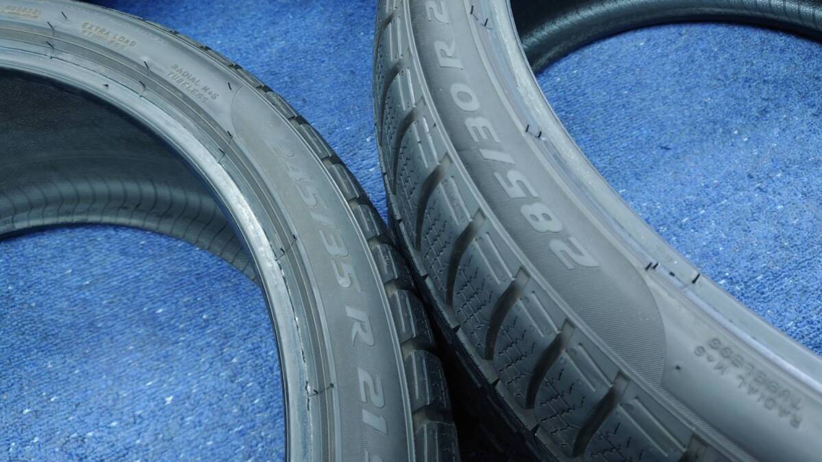 B:4本 21年/22年 ピレリ ソットZERO3 MGT 245/35R21 285/30R21 ウィンタータイヤ/マセラティ承認/スタッドレス/バリ山/ベンツ/604036_画像2