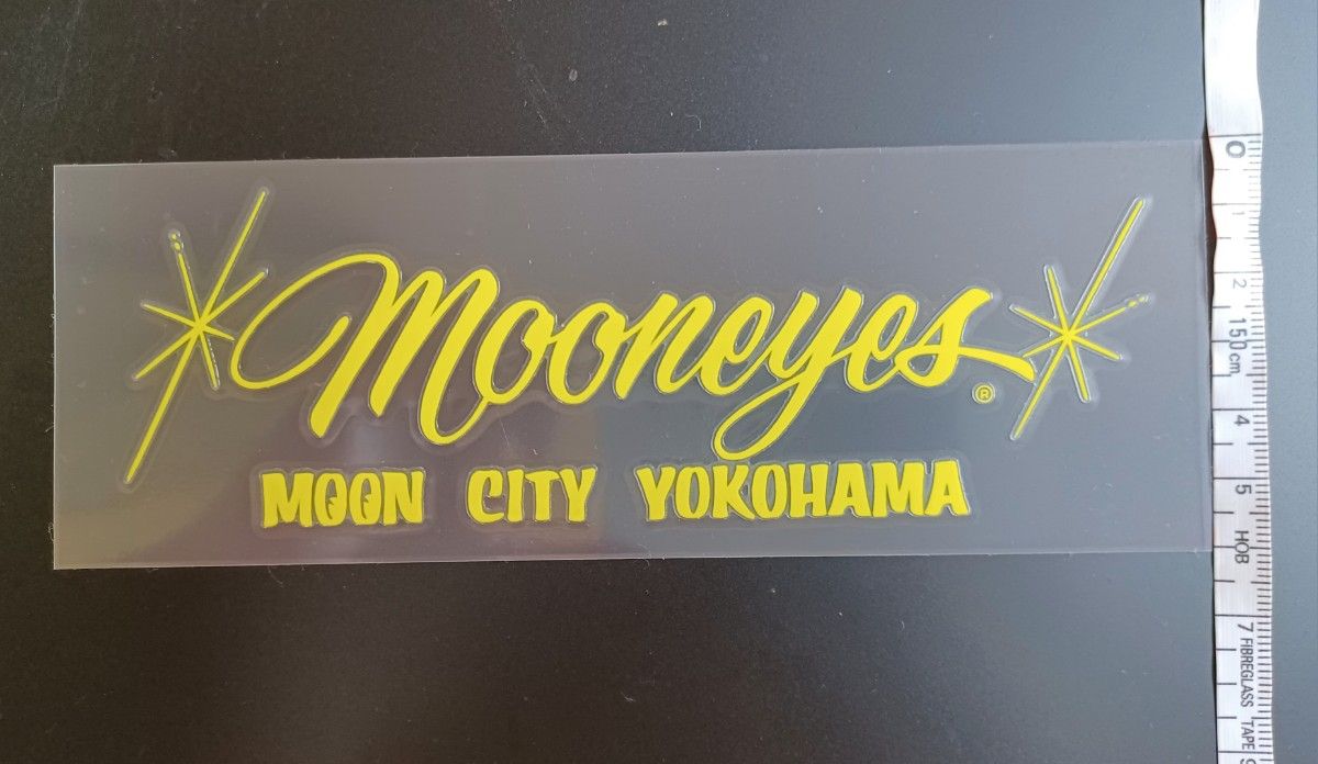 再入荷!!【MOONEYES】 YOKOHAMA CITY転写デカール/ステッカー/イエロー