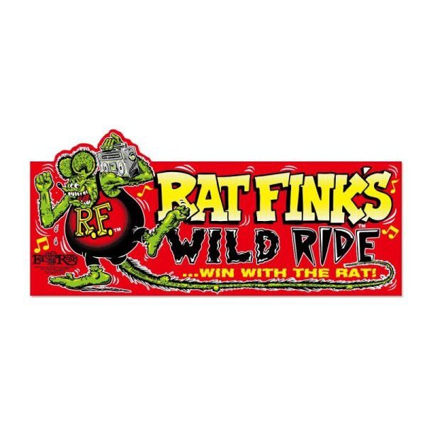 再入荷!!【Rat Fink 】バンパー ステッカー Wild Ride