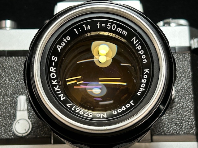 ※23312 Nikon FT Nikomat LENS NIKKOR-S Auto 1:1.4 F＝50ｍｍ ニコン １眼レフ フィルム 個人保管の画像4