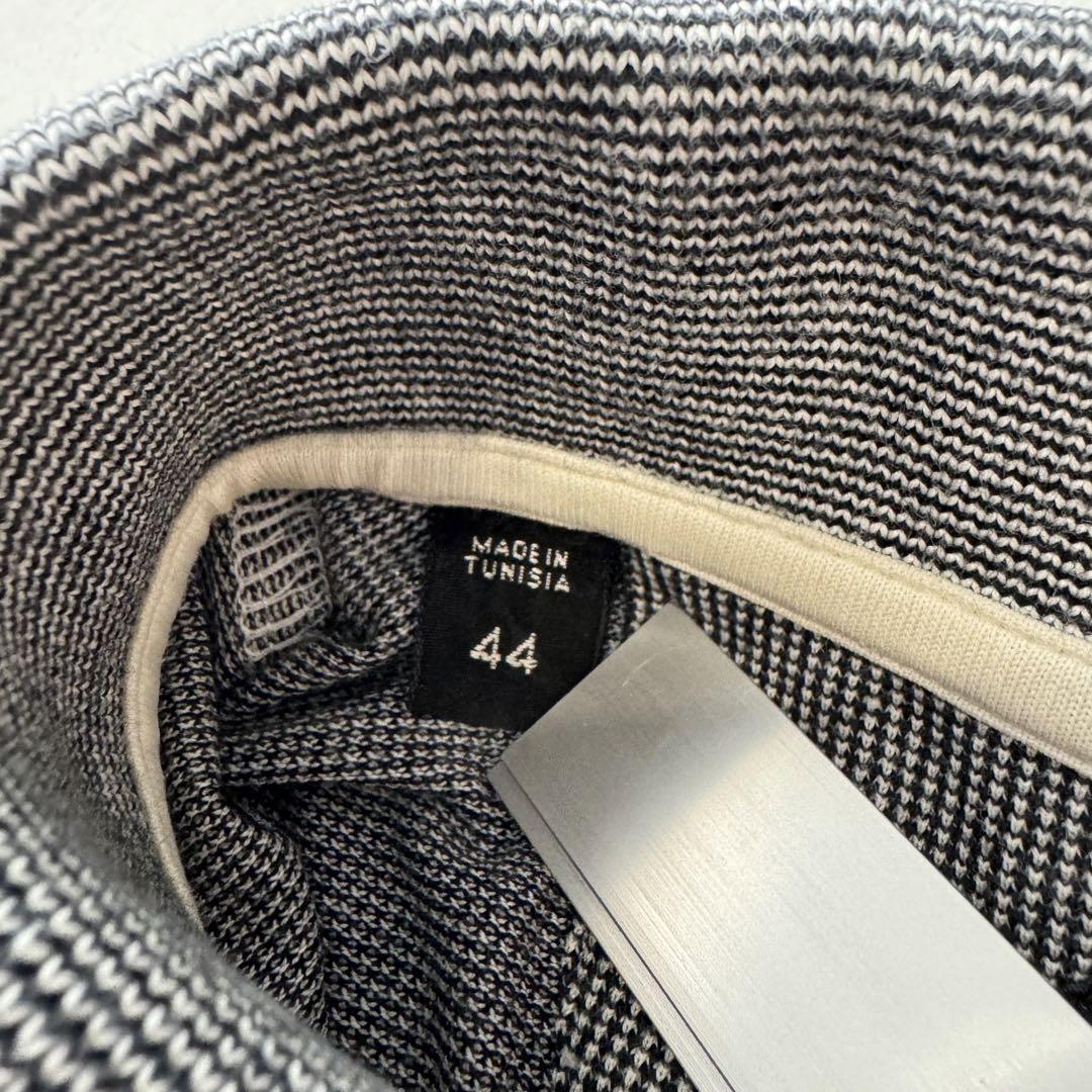 TOM FORD トムフォード コットン ポロシャツ 44 グレー系 メンズ 刺繍ロゴ プルオーバー 半袖 イタリア製_画像9