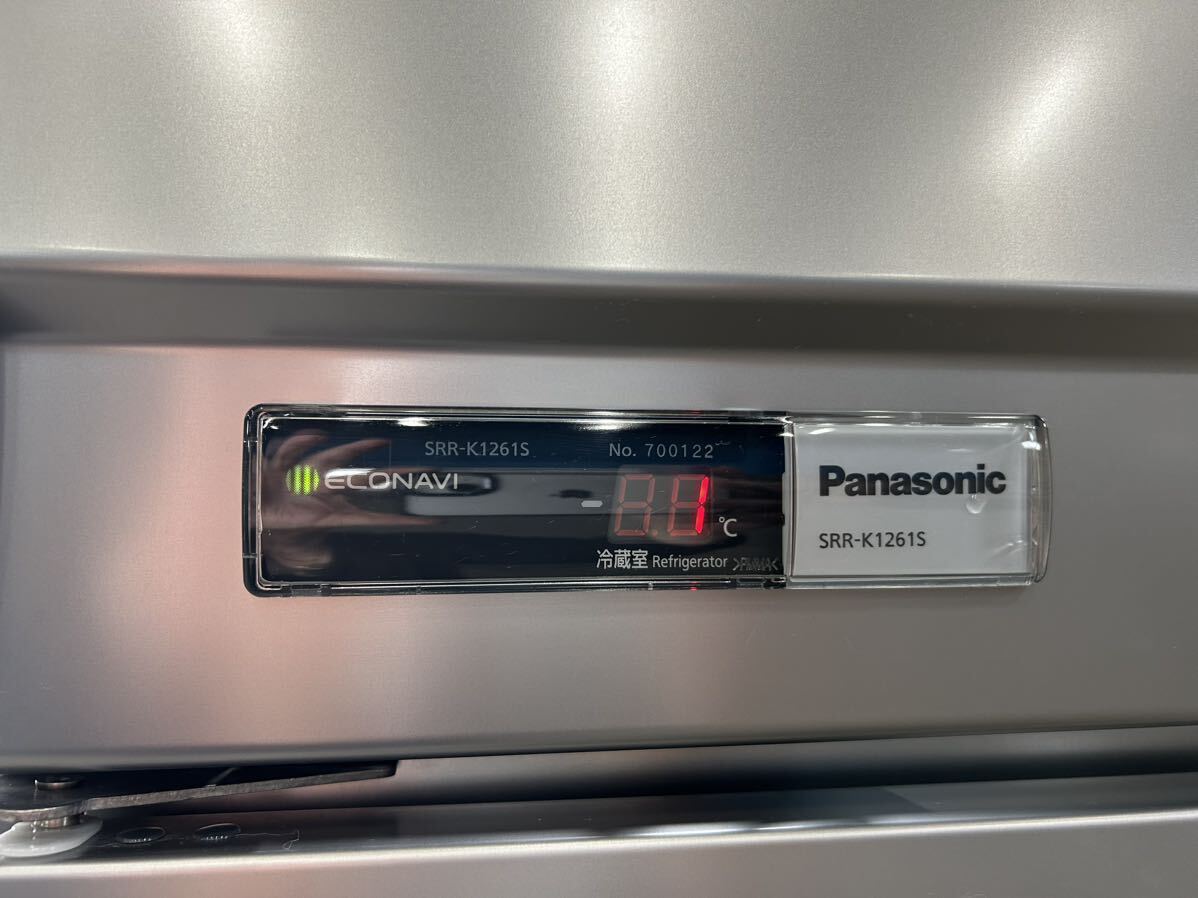 N-346 パナソニック4ドア冷蔵庫　業務用 SRR-K1261S 単相100V 幅1200×奥行650×高さ1950mm 厨房機器 飲食店_動作確認