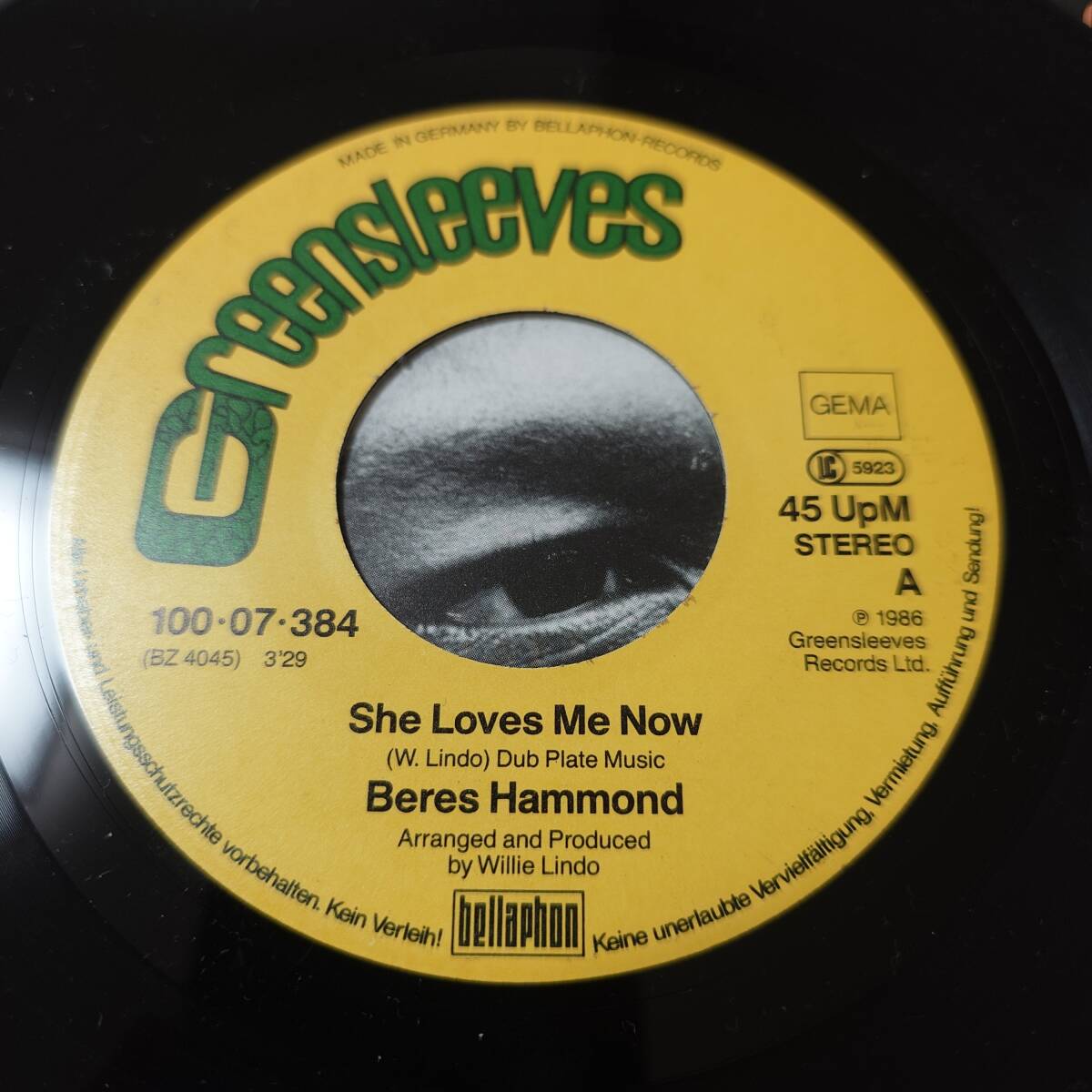 Beres Hammond - She Loves Me Now // Greensleevs 7inch / Lovers / AA0475の画像3