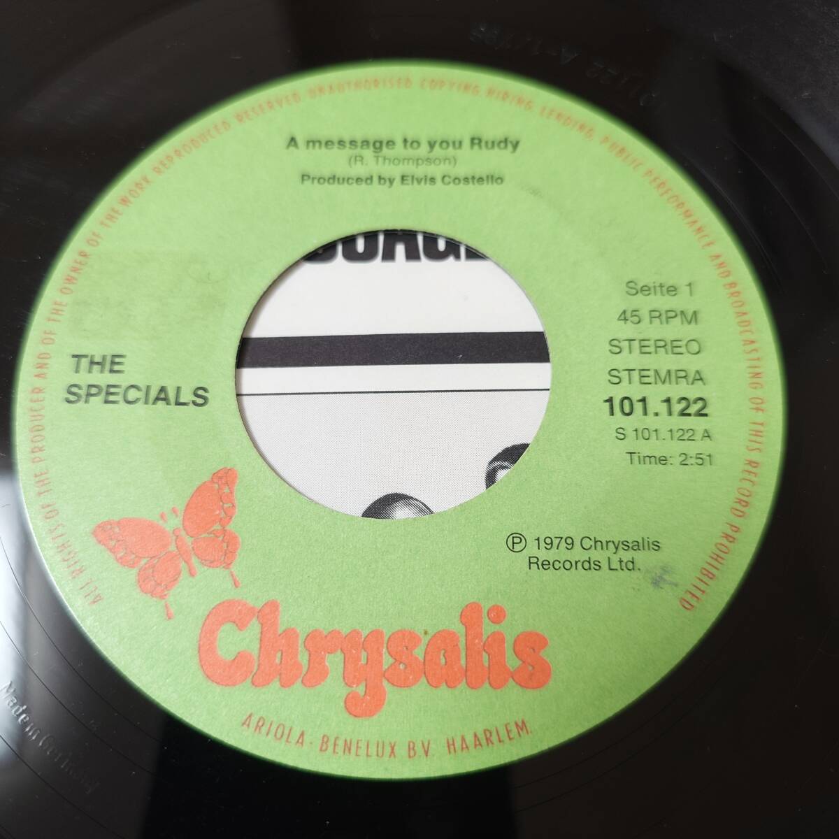 The Specials & Rico Rodriguez - A Message To You Rudy / Nite Klub / Chrysalis 7inch / Skaの画像3