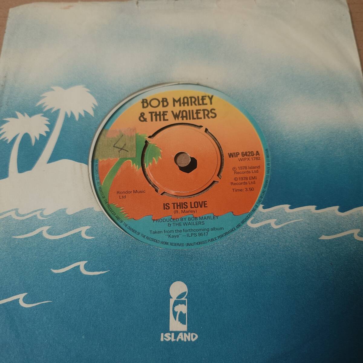 Bob Marley & The Wailers - Is This Love / Crisis // Island Records 7inch / Roots / AA0568 _画像1