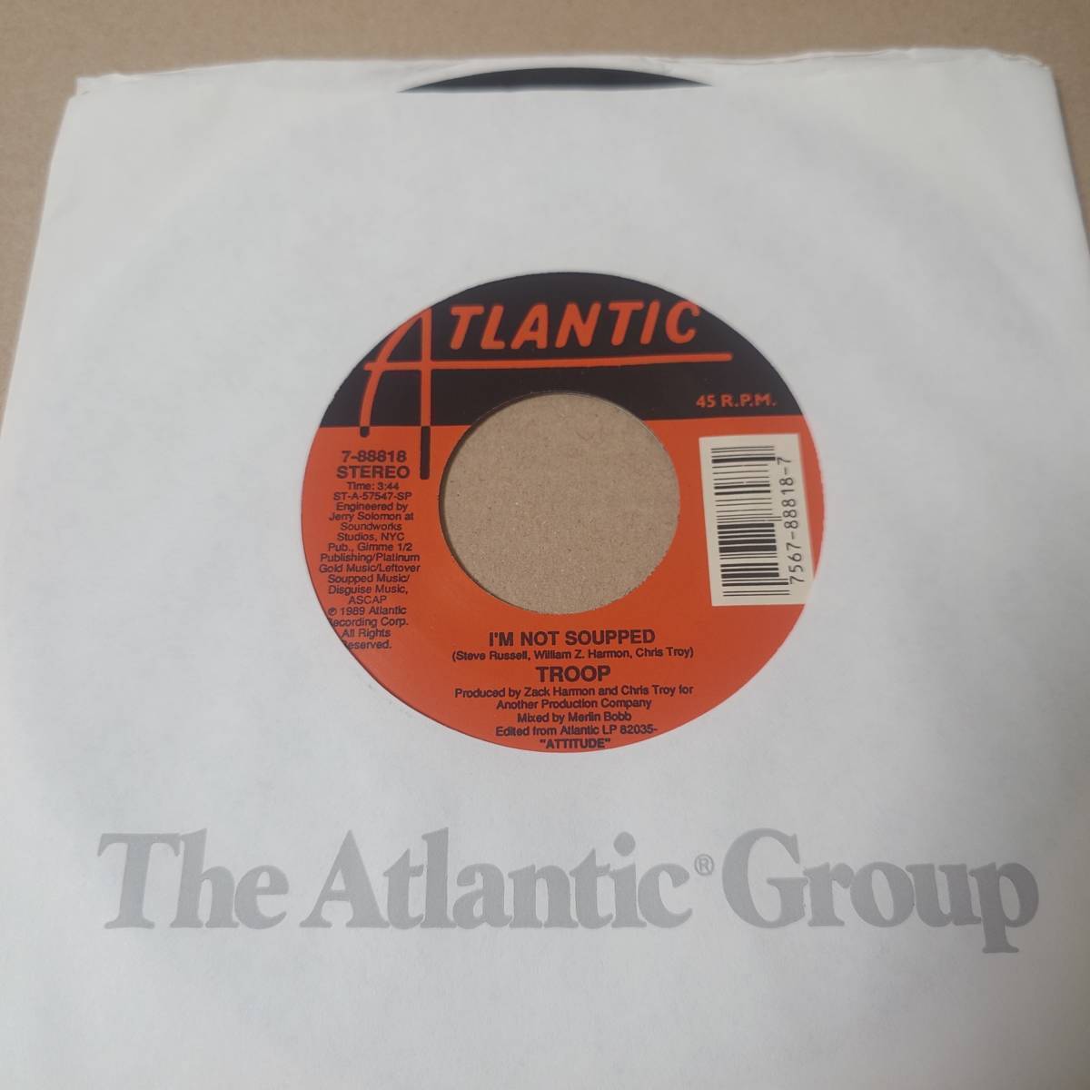 Troop - I'm Not Soupped / Still In Love // Atlantic 7inchの画像1