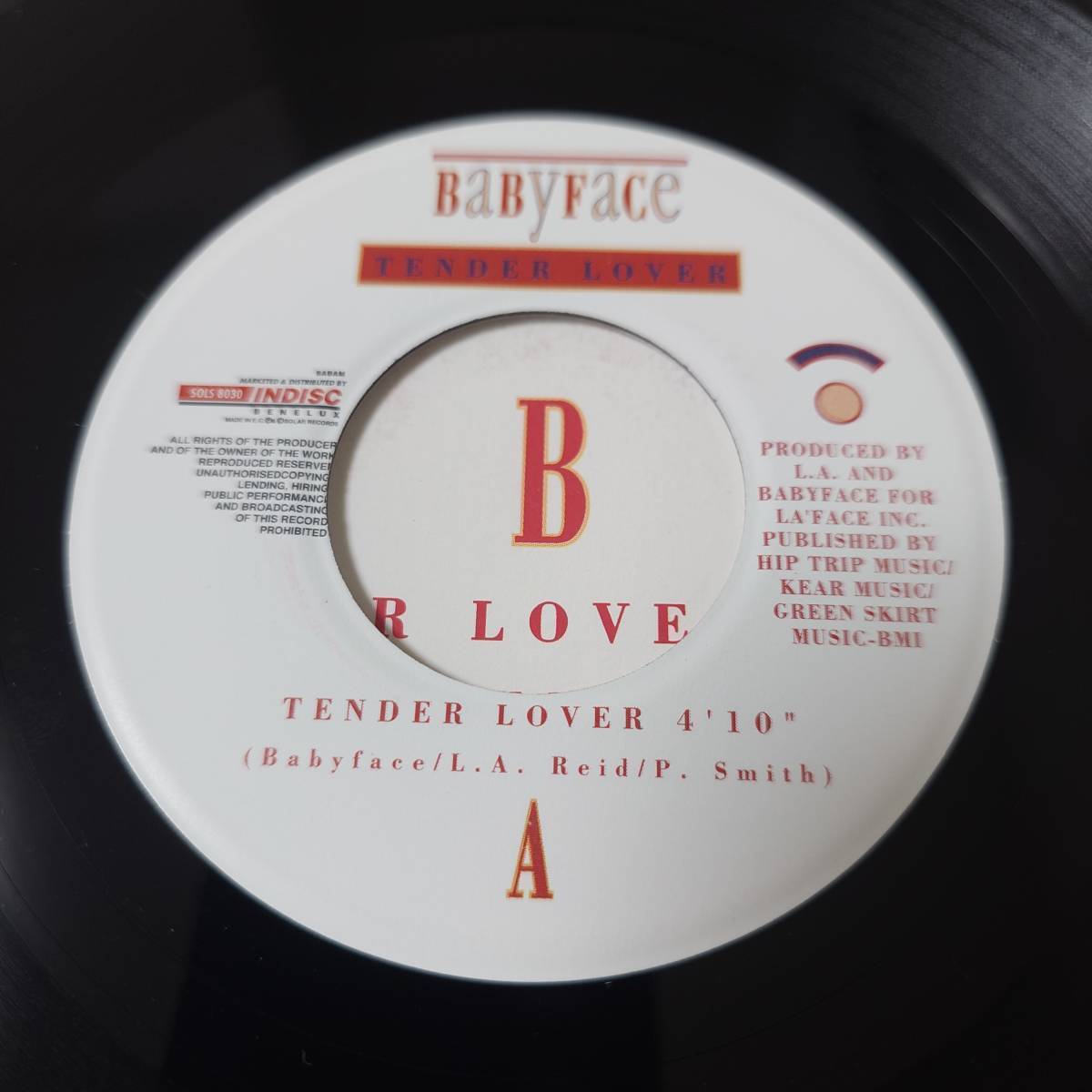 Babyface - Tender Lover // Indisc 7inch / New Jack Swingの画像3