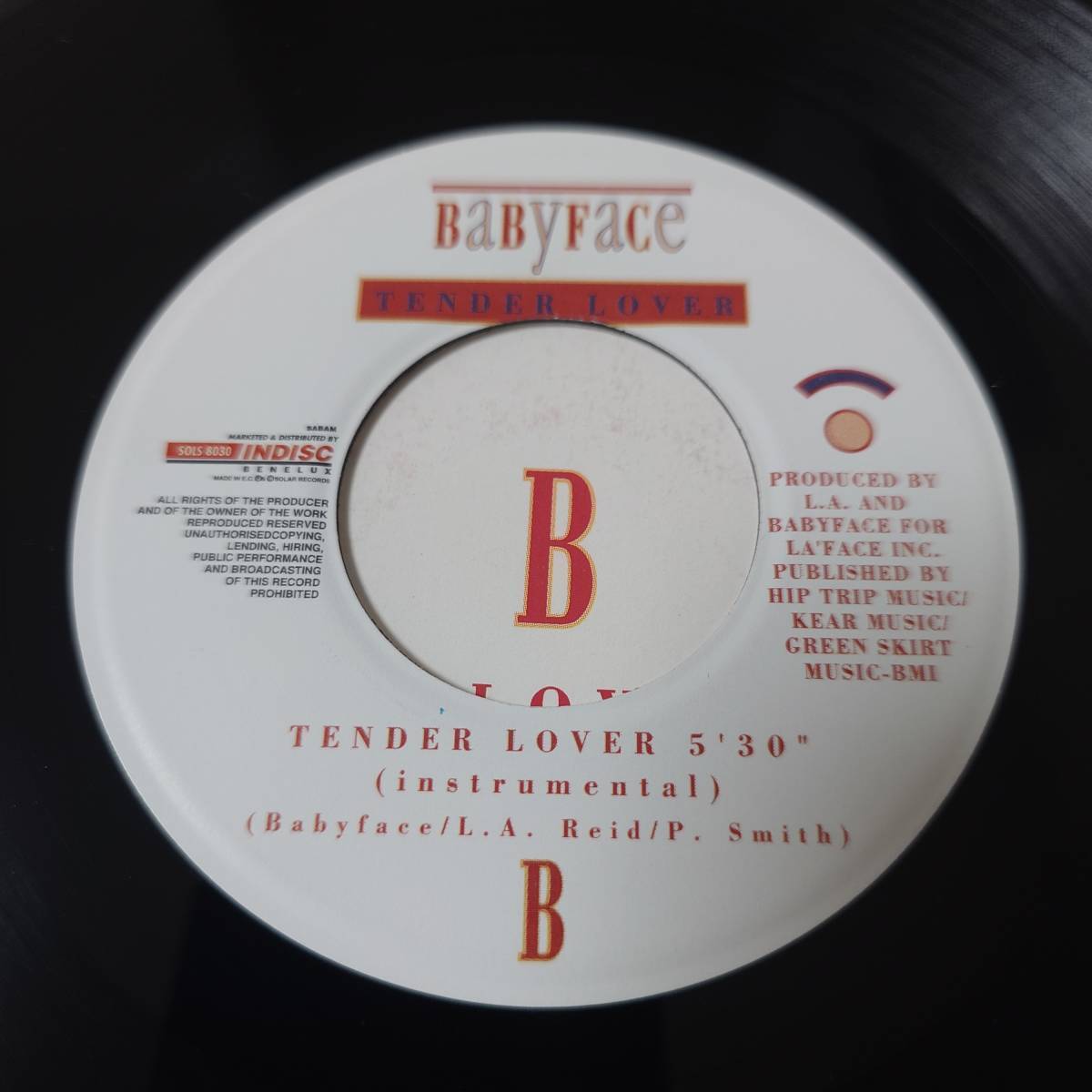 Babyface - Tender Lover // Indisc 7inch / New Jack Swingの画像4