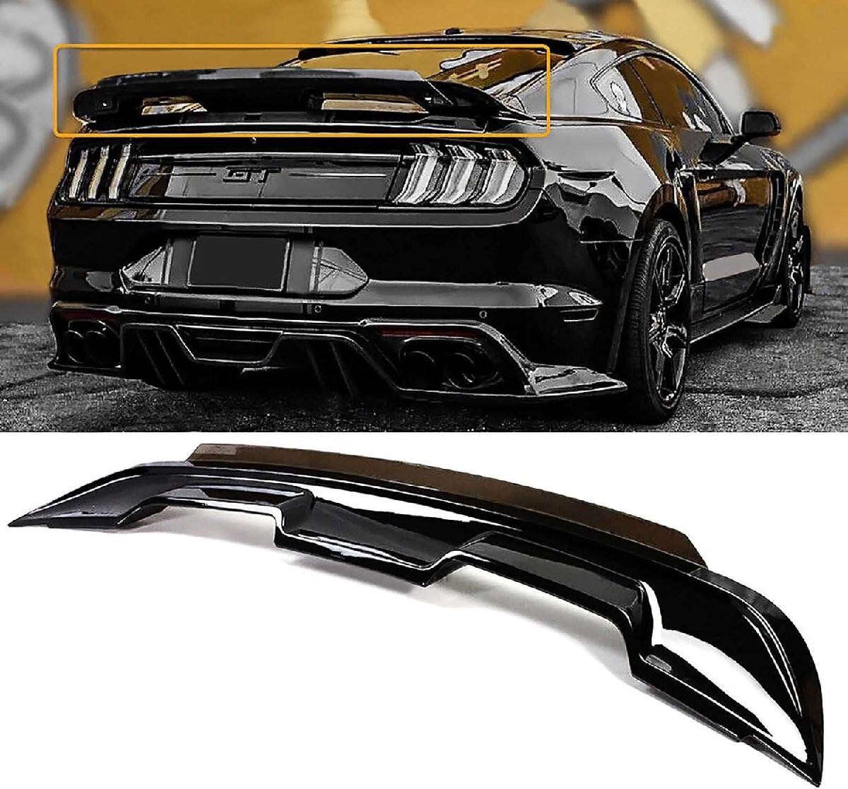  Ford Mustang rear spoiler Ford Mustang coupe 2015 year -2023 year car make exclusive use rear Wing trunk spoiler rear under 