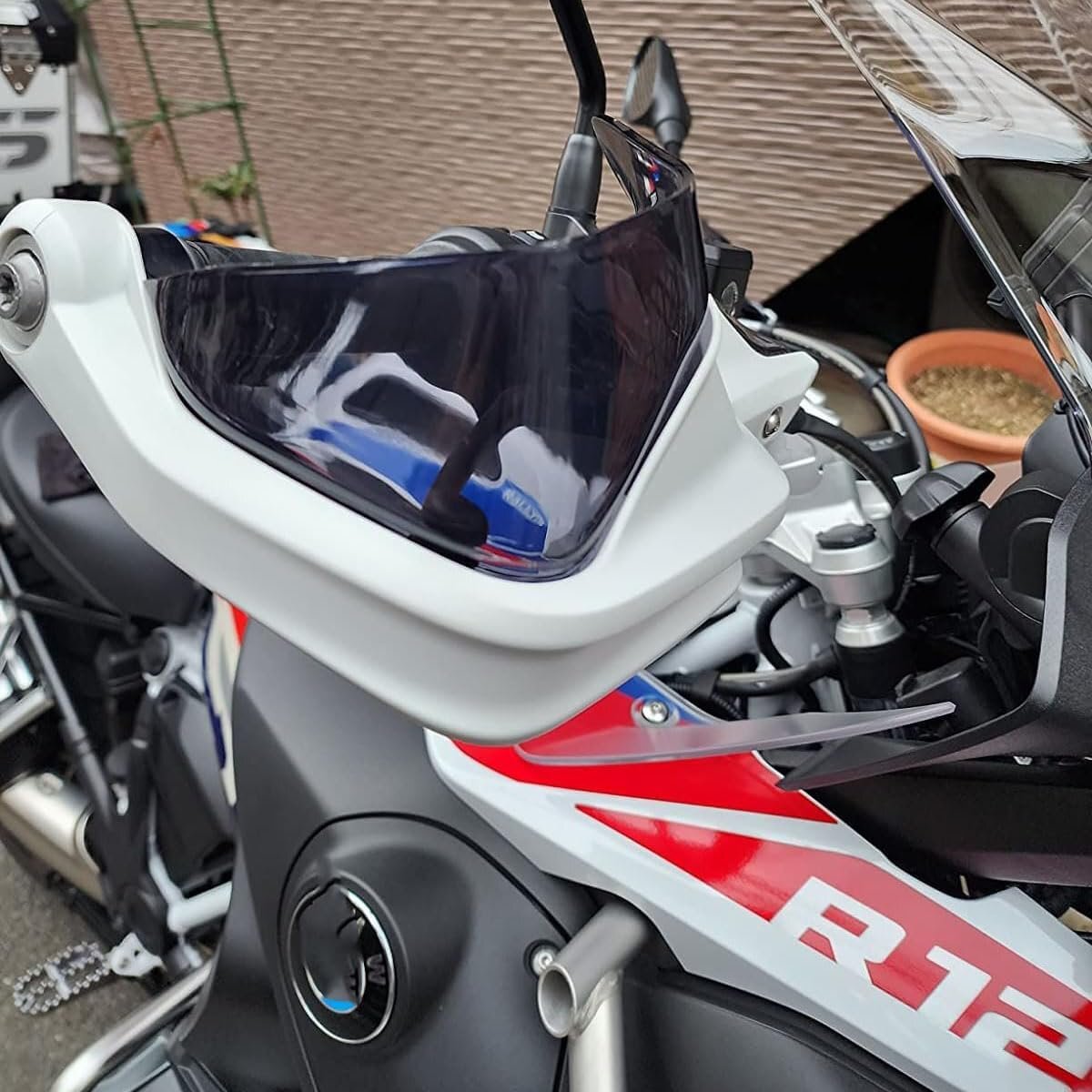 R1250GS / ADV LC R1200GS LC F800GSアドベンチャーS1000XR 2013-2019ハンドガードハンドシールドガードプロテクターウィンドシールドスモ_画像7