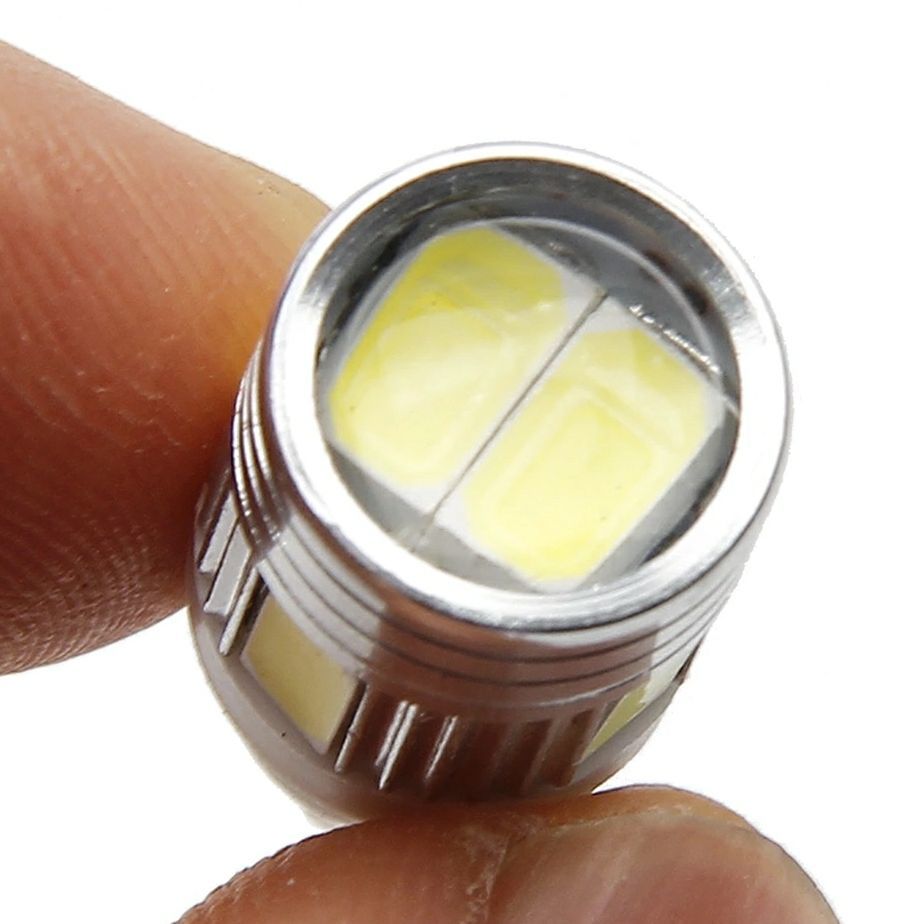 ★1円スタート★送料格安★大好評★ 明るい★ T10 LED 6SMD ホワイト 10球セット ヒートシンク付き ポジション ナンバー灯 の画像3