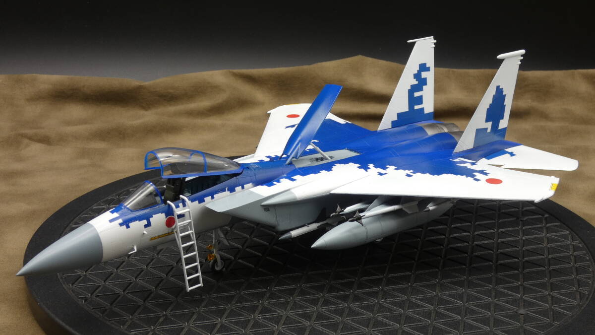 ハセガワ 1/48 F-15Cイーグル デジタル迷彩ペイント仕上げ 完成品の画像1