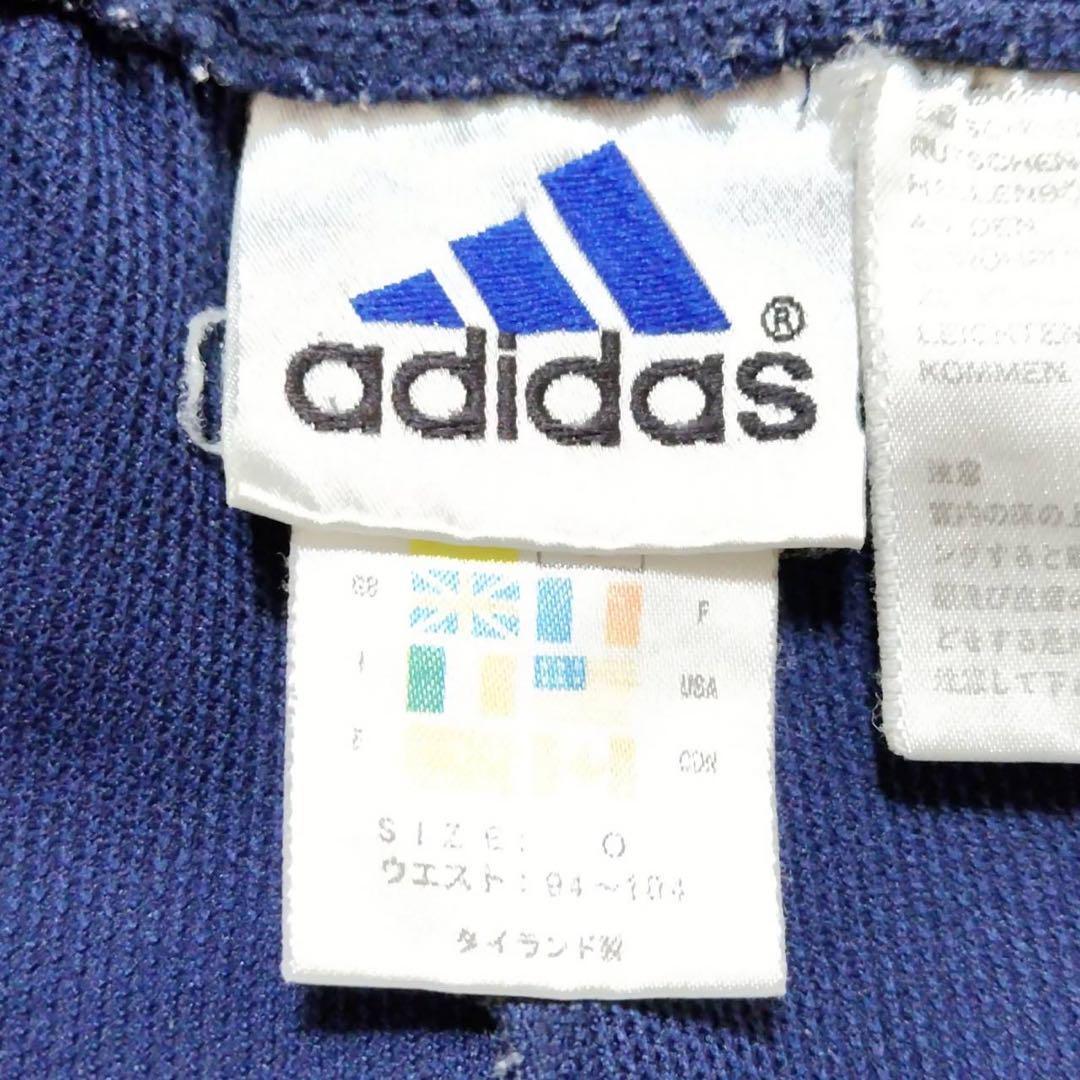 【人気】adidas 90s 刺繍ロゴ サイドライン ハーフパンツ　アディダス　XL ネイビー_画像2