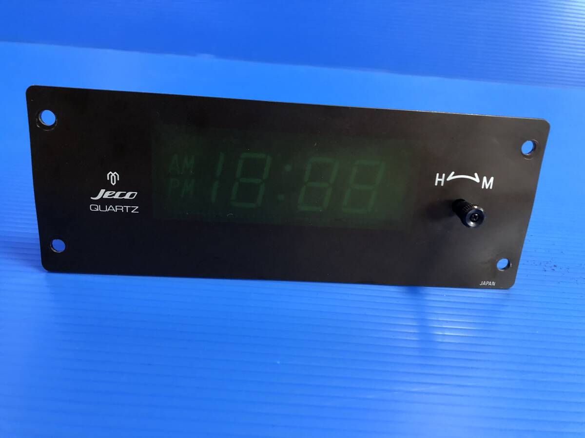 14017m JECO QUARTZ デジタル 時計 24V 観光バス サロンバス デコトラ アートトラック 通電確認済みの画像2