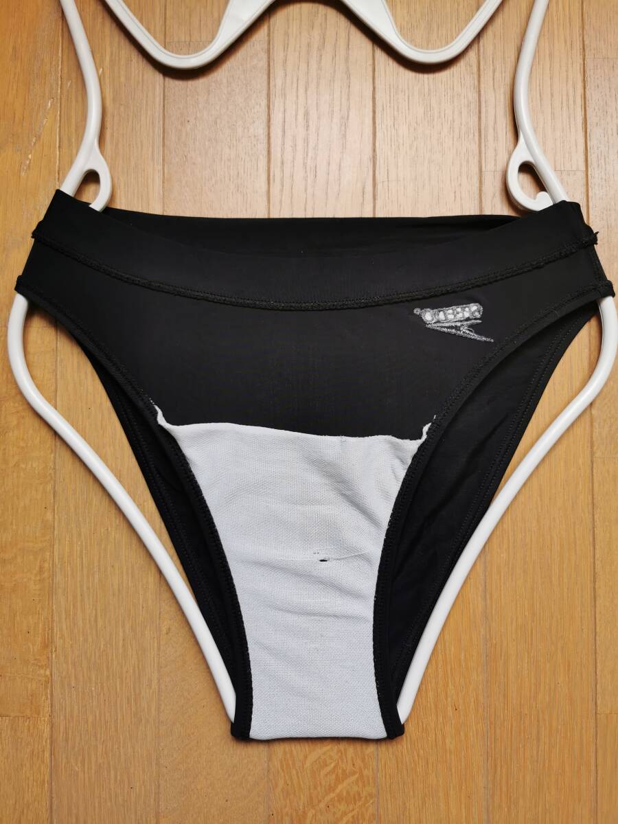 【USED】SPEEDO ビキニボトム ミディアムレッグ 水着 サイズ/S(JP-M) カラー/ブラック_前面(裏面)