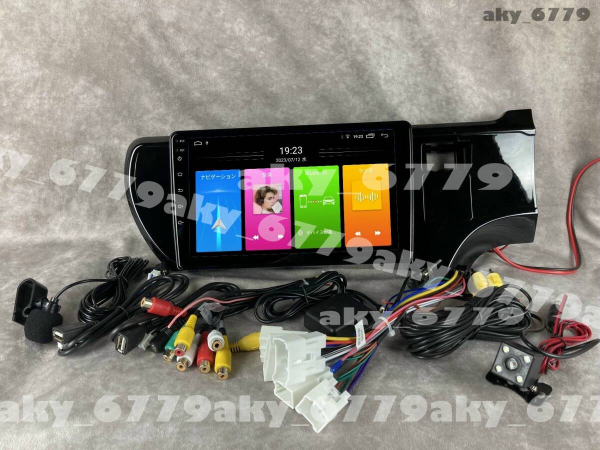 9インチ NHP10 アクア 前期 中期 専用 パネル CarPlay アンドロイド ナビ ディスプレイオーディオ 新品 画質 バックカメラ付 2GB/32GB_画像1