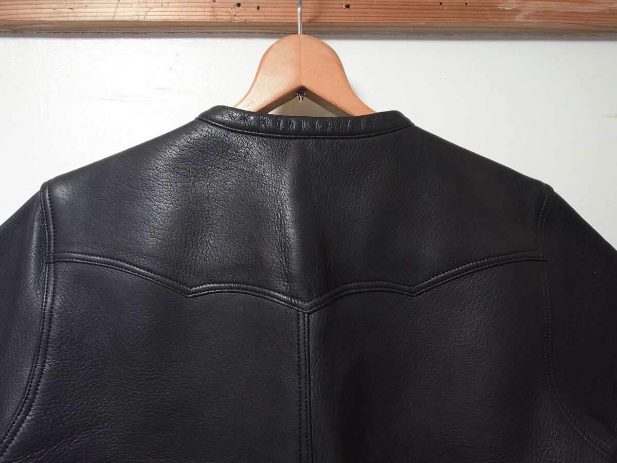  super rare HAROLD\'S GEA super extremely thick Deerskin short sleeves jacket.... deer leather.