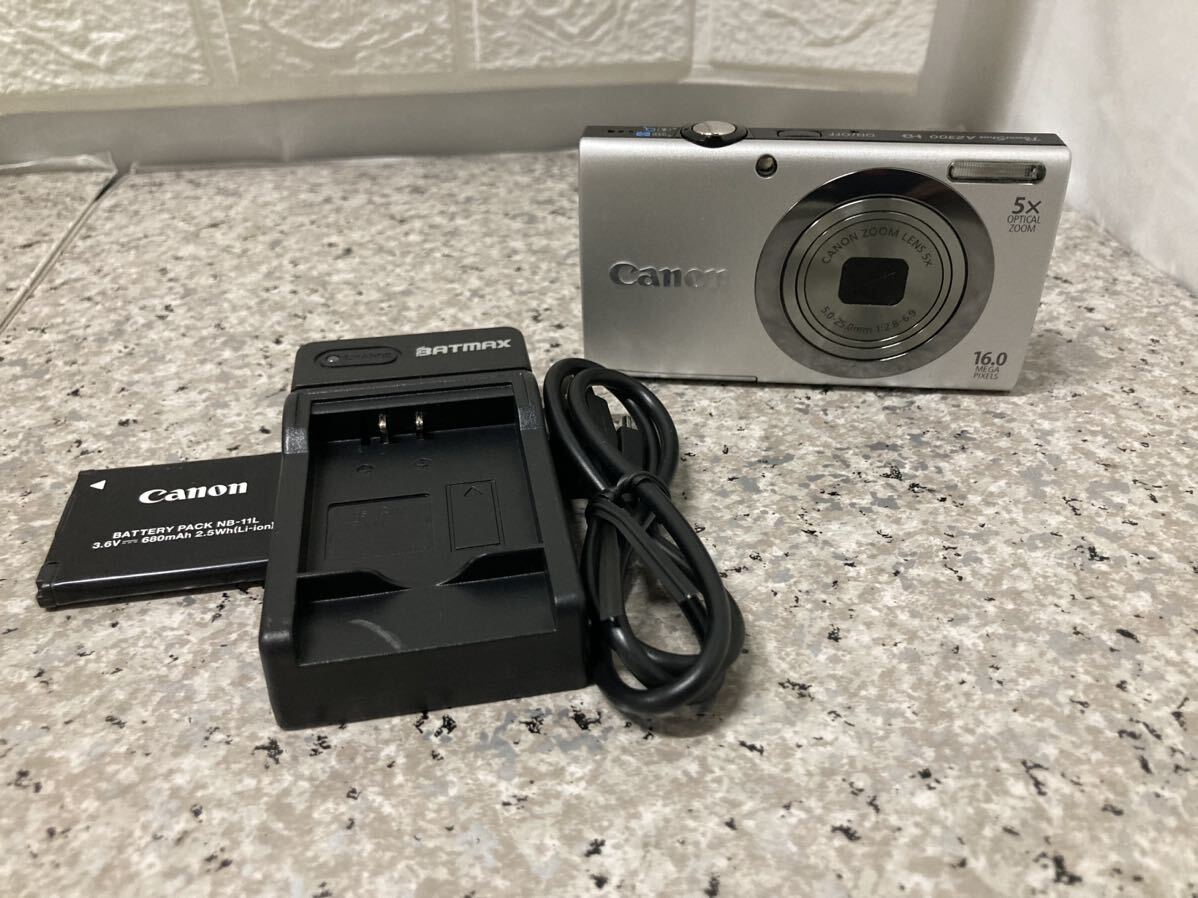 AZ-292.Canon デジタルカメラ PowerShot A2300 シルバー 光学5倍ズーム 約1600万画素 PSA2300(SL)の画像1