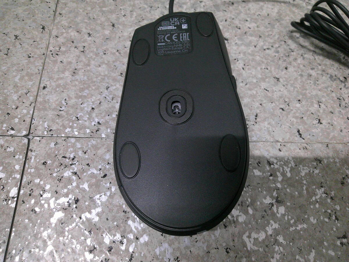 S-020 Logicool(ロジクール) 有線 マウス M500s 高速スクロールホイール 7ボタン USB ブラック 有線マウス 4000dpi M500の画像3