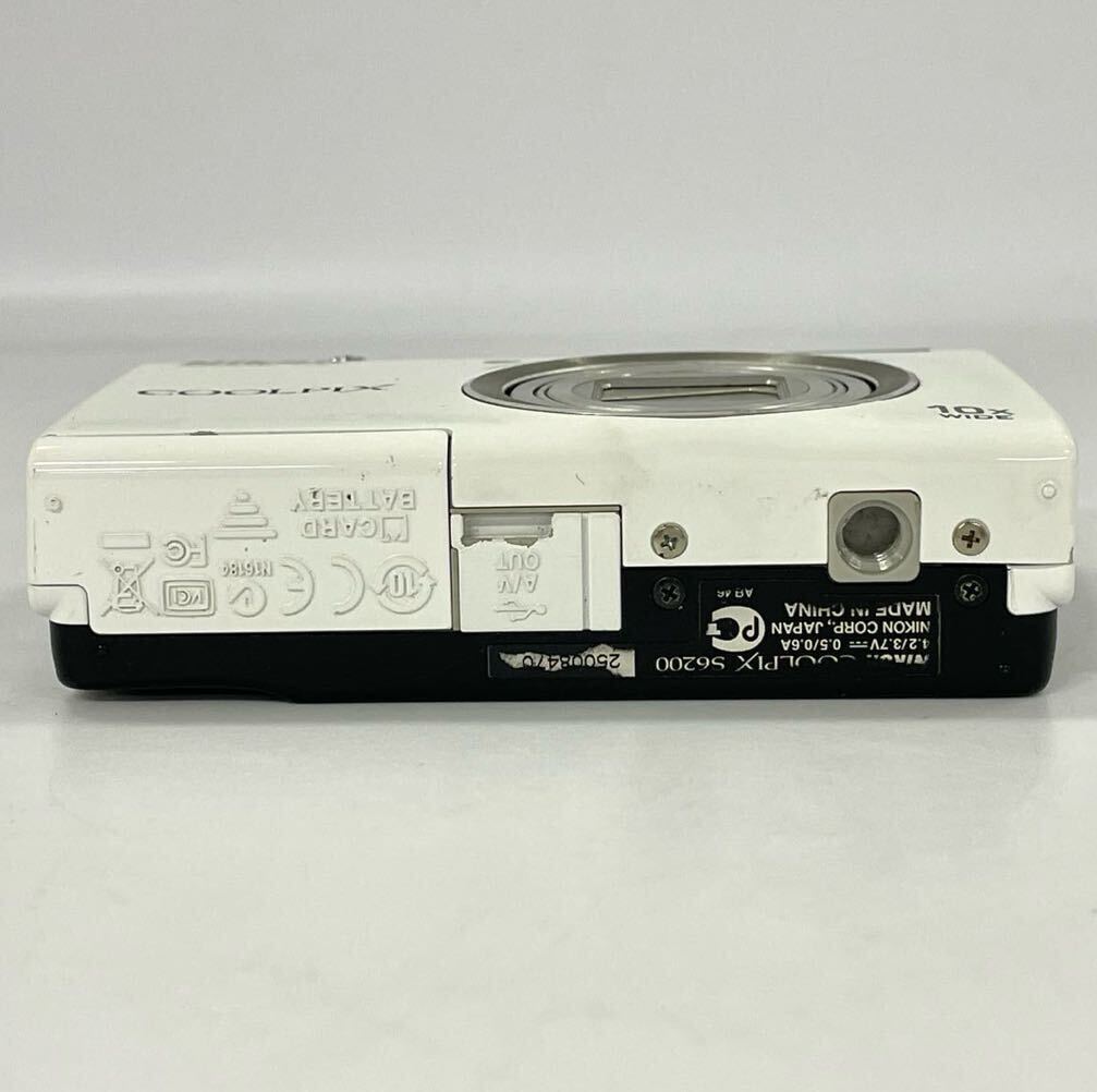  【3A53】1円スタート Nikon COOLPIX S6200 ニコン クールピクス コンパクト デジタル カメラ コンデジ デジカメ ホワイト _画像6