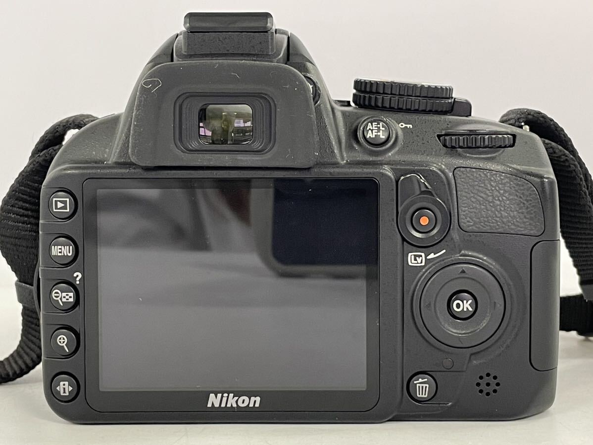 【4T20】1円スタート Nikon D3100 ニコン デジタル 一眼レフカメラ ブラックボディ _画像4