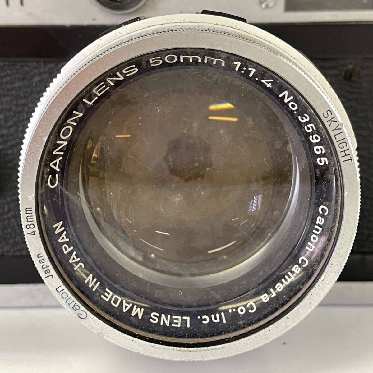 【4T31】1円スタート Canon P キャノン キヤノン レンズ CANON LENS 50mm 1:1.4 レンジファインダー フィルム カメラ の画像2