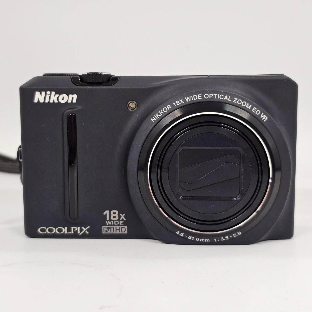 【4A28】1円スタート Nikon COOLPIX S9100 ニコン クールピクス デジタルカメラ コンパクトデジタルカメラ デジカメ ブラック_画像2