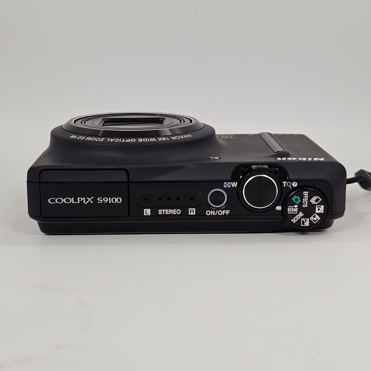 【4A28】1円スタート Nikon COOLPIX S9100 ニコン クールピクス デジタルカメラ コンパクトデジタルカメラ デジカメ ブラック_画像6